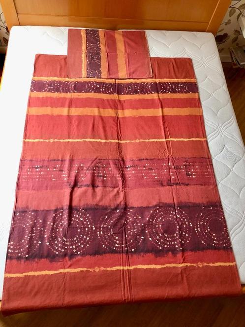 Batik beddengoed, Huis en Inrichting, Slaapkamer | Beddengoed, Zo goed als nieuw, Dekbedovertrek, Eenpersoons, Ophalen of Verzenden
