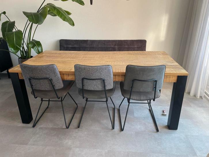 Complete eethoek met eetkamer bank en stoelen, Huis en Inrichting, Complete eetkamers, Zo goed als nieuw, Ophalen
