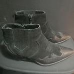 Zara leer/Suède laarsje, Kleding | Dames, Ophalen, Zo goed als nieuw, Zwart