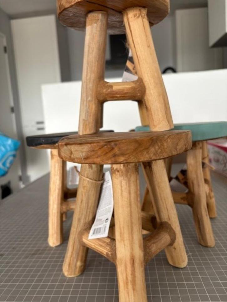 houten mini krukjes, Hobby en Vrije tijd, Knutselen, Nieuw, Overige typen, Ophalen of Verzenden