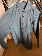 Hugo Boss heren overhemd maat L blauw-grijs, Ophalen of Verzenden, Gedragen, Blauw, Halswijdte 41/42 (L)