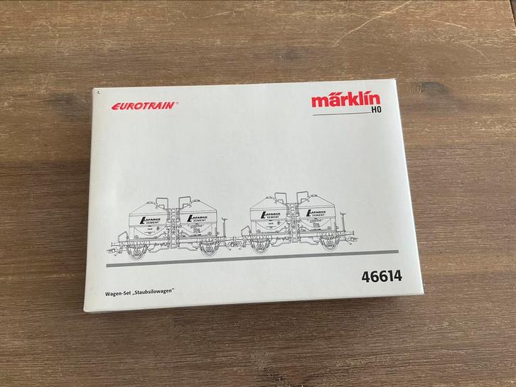 Marklin 46614 set silowagens van LaFarge cement DB ovp, Hobby en Vrije tijd, Modeltreinen | H0, Zo goed als nieuw, Wisselstroom