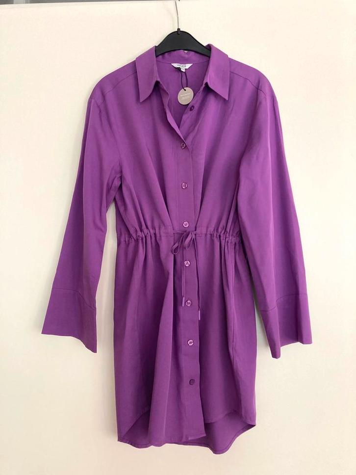 Nieuwe paarse blousejurk MbyM maat S, Kleding | Dames, Jurken, Nieuw, Maat 36 (S), Paars, Boven de knie, Ophalen of Verzenden