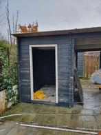 Schuur met overkapping izgst., Schuur, Zonder ramen, Met overkapping, Hout