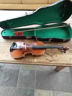 Oude/Antieke viool compleet met strijkstok en antieke koffer, Antiek en Kunst, Ophalen of Verzenden