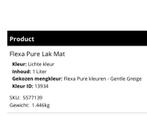 Flexa Pure Lak Mat - Gentle Greige - 1 Liter, Doe-het-zelf en Verbouw, Verf, Beits en Lak, Ophalen, Beige, Nieuw, Lak