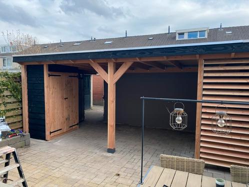 tuinhuis ,serre , afdaken , schuren, Tuin en Terras, Tuinhuizen, Gebruikt, Hout, 250 tot 500 cm, 200 tot 400 cm, 3 ramen of meer