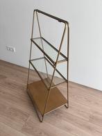 Bijzet tafeltje goud glas Riverdale Mika, Ophalen, Gebruikt