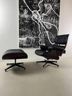 Designer Lounge fauteuil en ottomaan, echt leer, Nieuw, Ophalen of Verzenden, 75 tot 100 cm, Bauhaus;Designer; Classic