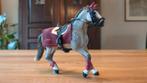 Schleich paard met tuig, Ophalen of Verzenden, Zo goed als nieuw