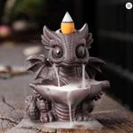 Draak Wierook Waterval Brander Beeldje, Overige materialen, Bruin, Nieuw, Ophalen of Verzenden