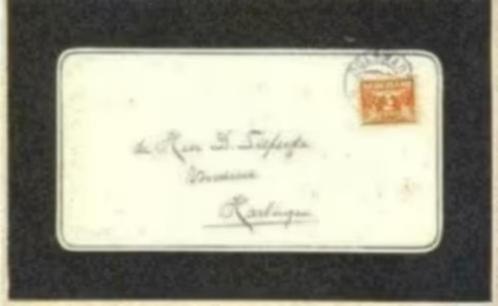 Rouwbrief 1927 Parrega Sieperda Plantinga., Verzamelen, Bidprentjes en Rouwkaarten, Rouwkaart, Verzenden