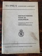 Instructieboek chauffeur - landmacht - koude oorlog, Verzamelen, Ophalen of Verzenden, Landmacht, Nederland, Boek of Tijdschrift