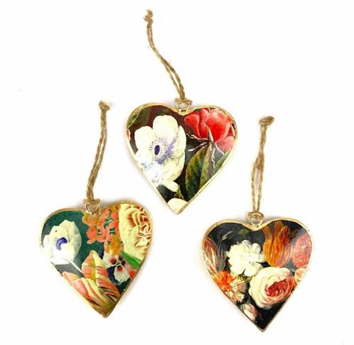 set van 3 metalen hartjes Mr. Garson leuk cadeau bruiloft, Huis en Inrichting, Woonaccessoires | Overige, Nieuw, Ophalen of Verzenden