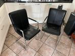 Set van 2 eetkamerstoelen, Ophalen, Twee, Zwart, Zo goed als nieuw