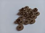 NIEUW: Tile 2x2 Round with open stud DARK TAN, Lego, Nieuw, Ophalen of Verzenden, X