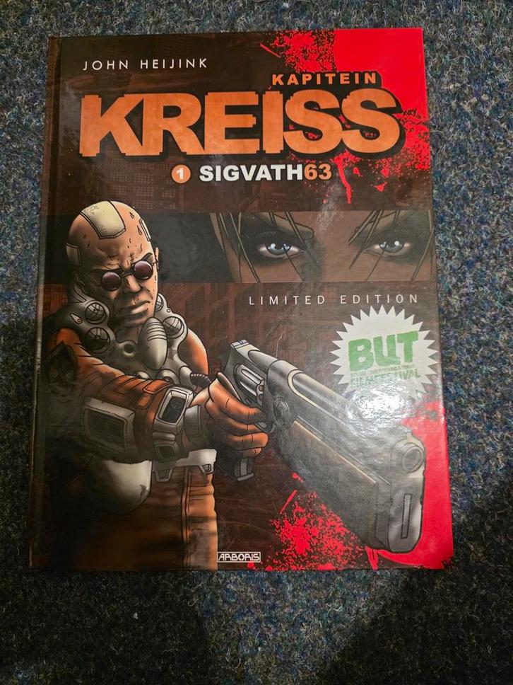 Kapitein Kreiss 1 Gesigneerd Limited Edition, Boeken, Stripboeken, Zo goed als nieuw, Eén stripboek, Ophalen of Verzenden