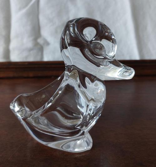 Kristallen eend van Art Vannes le Chatel Crystal, Antiek en Kunst, Antiek | Glas en Kristal, Ophalen of Verzenden