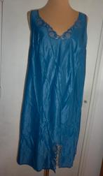 vintage onderjurk maat 52, Kleding | Dames, Ondergoed en Lingerie, Verzenden, Blauw, Overige typen