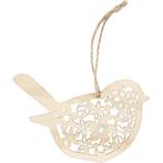 Made of Wood houten triplex decoratie vogel 11,9 x 9,5 cm di, Materiaal, ., Nieuw, Ophalen of Verzenden