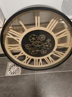 Mooie Wandklok met Tandwielen, Ophalen of Verzenden, Zo goed als nieuw, Analoog, Wandklok