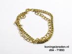 goud kleurig Venetiaans armbandje, Marktplaats@koningsieraden.nl, Overige materialen, Verzenden, Nieuw