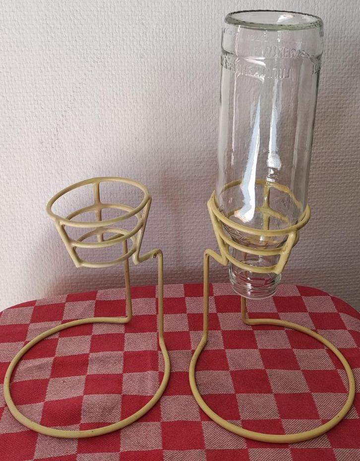 Tomado: 2x uitlekstandaard voor flessen, Antiek en Kunst, Curiosa en Brocante, Ophalen of Verzenden