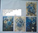 👍nu 0,40: vintage plaatjes bloemen 902 ( alleen verzenden, Hobby en Vrije tijd, Scrapbooking, Ophalen, Nieuw, Papier of Karton