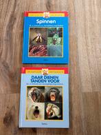 2 Natuurboeken voor kinderen spinnen en tanden, Ophalen of Verzenden, Gelezen, Non-fictie