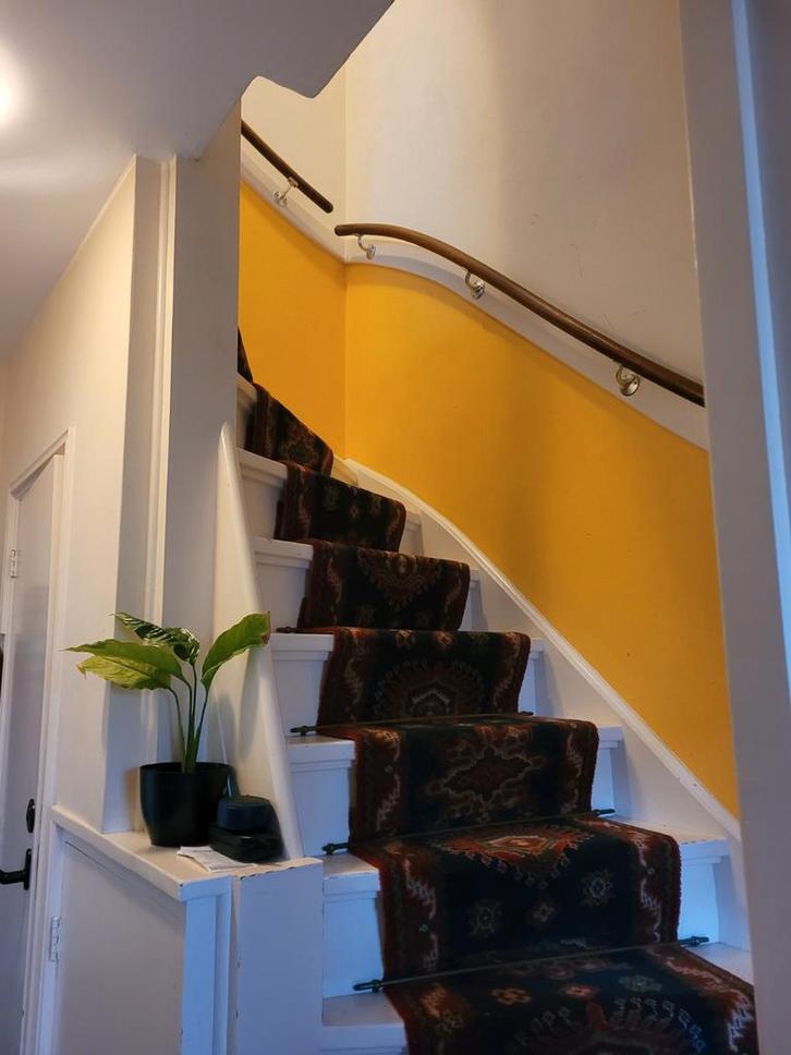 Vintage Traploper, Huis en Inrichting, Stoffering | Tapijten en Kleden, 50 tot 100 cm, Rechthoekig, Blauw, Ophalen of Verzenden