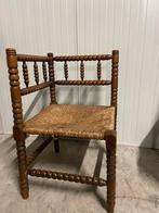 Antiek Hoekstoeltje met Rietzitting, Antiek en Kunst, Antiek | Meubels | Stoelen en Banken, Ophalen