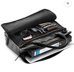 SID & VAIN Laptoptas Leer 15" Zwart -  Nieuw, Computers en Software, Laptoptassen, Ophalen of Verzenden, 15 inch, Nieuw, Aktetas