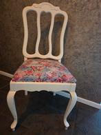 Vintage stoel roze en blauwe bekleding, Ophalen