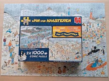 2 PUZZELS JAN VAN HAASTEREN IN 1 DOOS  beschikbaar voor biedingen