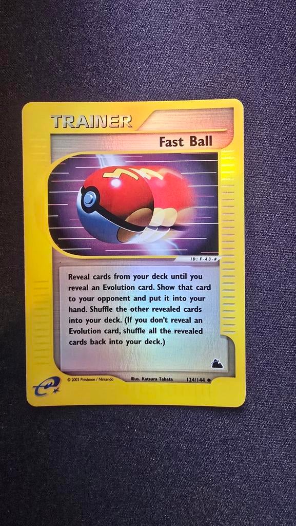 Fast ball 124 skyridge  reverse holo, Ophalen of Verzenden, Zo goed als nieuw