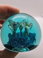 Vintage Paperweight Blauw, Ophalen of Verzenden