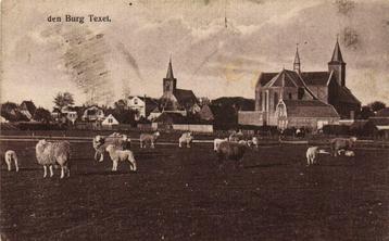 den Burg Texel. - gezicht op - 1921 gelopen beschikbaar voor biedingen