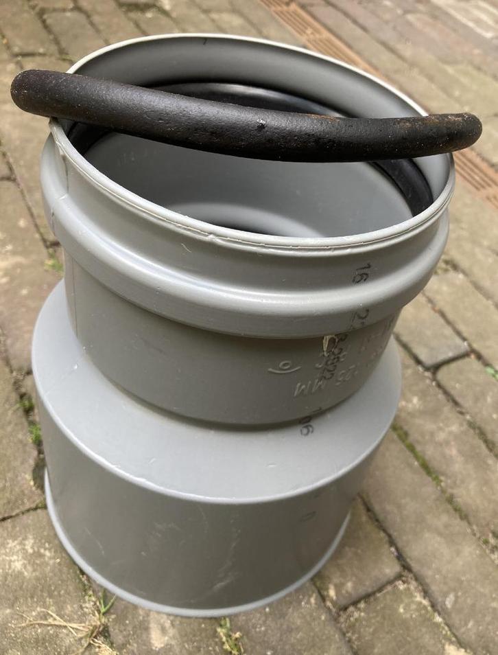 Krimpmof van gres naar pvc incl. tokrolring 125x157 mm, Doe-het-zelf en Verbouw, Buizen en Afvoer, Zo goed als nieuw, Overige typen