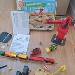 Houten Treinbaan Bouwplaats Set + Uitbreiding, Ophalen, Zo goed als nieuw, Bouwen