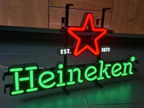 Heineken LED Neon Lichtreclame ZGAN, Verzamelen, Biermerken, Zo goed als nieuw, Overige typen, Heineken, Ophalen of Verzenden
