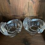 Set Amalfi  waxinelichthouders, Antiek en Kunst, Antiek | Glas en Kristal, Ophalen of Verzenden