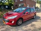 Peugeot 308 1.6 VTI 16V SW 7P 2008 Rood Airco NW APK Inr Mog, Voorwielaandrijving, Stof, 74 €/maand, Zwart