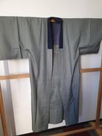 Traditionale Japanse Kimono / Nagajuban grijs washi arend, Ophalen of Verzenden