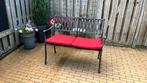 Tuinbank met bijpassende kussens, Tuin en Terras, Tuinbanken, Ophalen, Gebruikt, Metaal