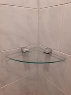 Toilet/badkamer hoek planchet, Ophalen, Zo goed als nieuw, Rechthoekig, Glas