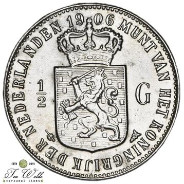 Nederland ½ Gulden 1906 beschikbaar voor biedingen