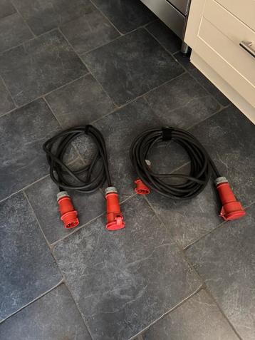 32 ampere kabels 5x4mm 10 & 5 meter beschikbaar voor biedingen