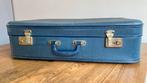 Vintage koffer blauw, Ophalen of Verzenden, Zo goed als nieuw, Overige materialen