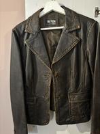 Leren jasje Se7en sins, Bruin, Maat 42/44 (L), Ophalen of Verzenden, Jasje