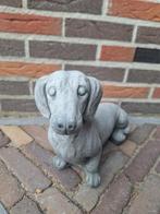 Betonbeeld teckel, Ophalen, Nieuw, Beton, Dierenbeeld